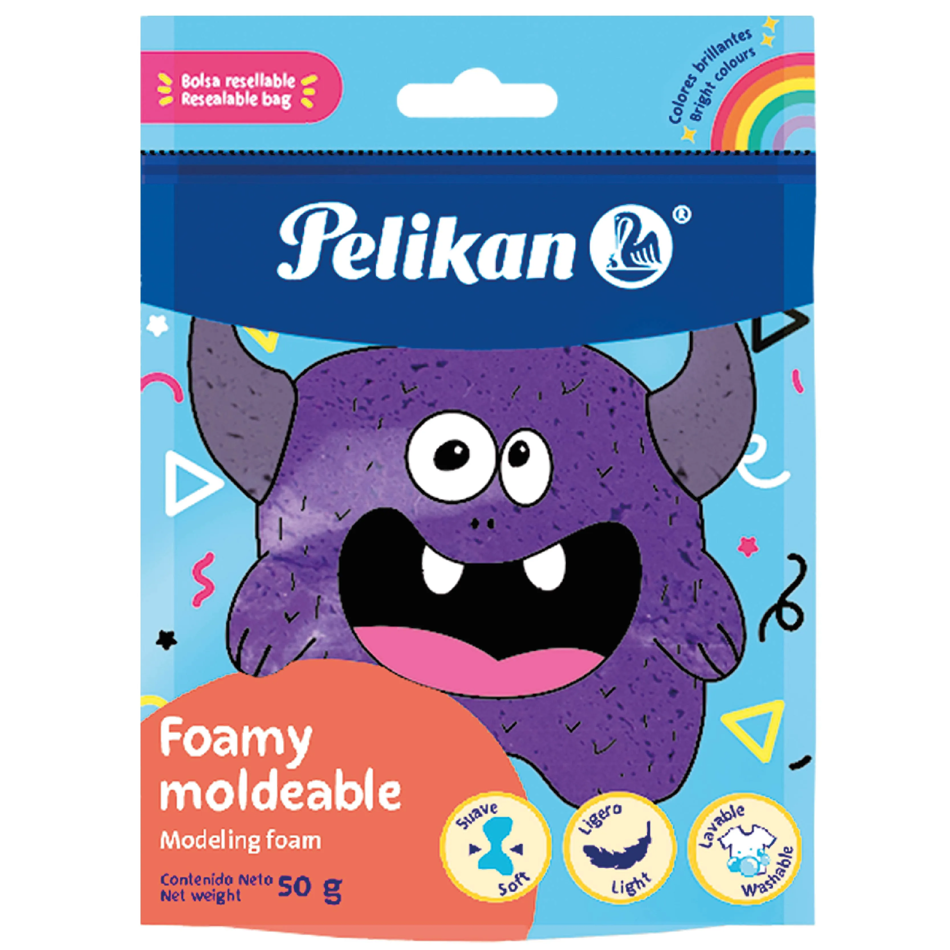 Foamy Moldeable Purpura Pelikan - Cont.50 gr