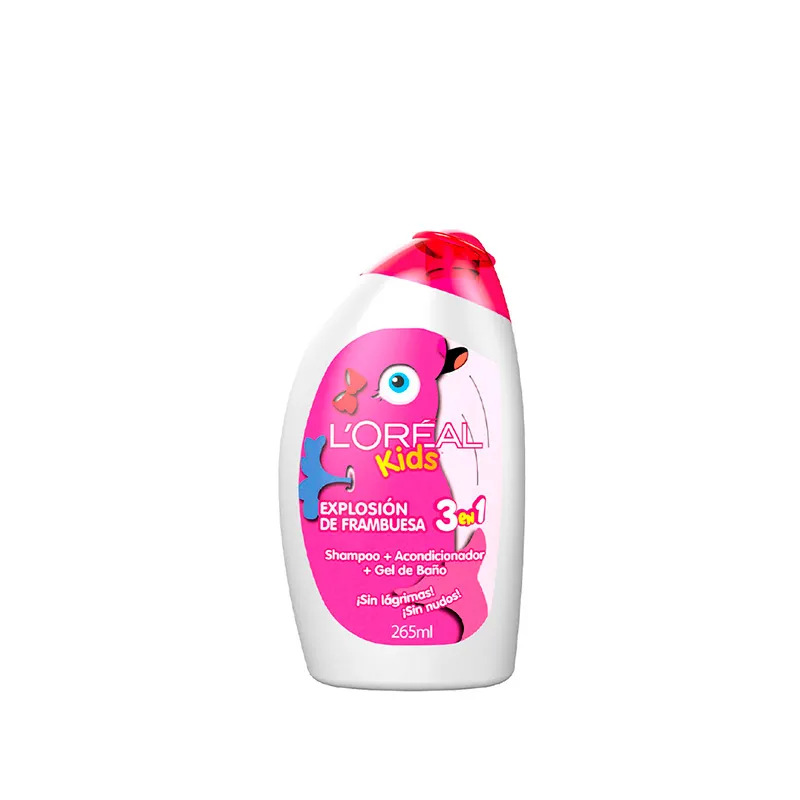 Loreal Kids 3 en 1 Explosión de Frambuesa  - Cont.265 mL