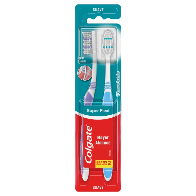 Cepillo Dental Colgate Super Flexi Pack - Cont. 2 Unidades
