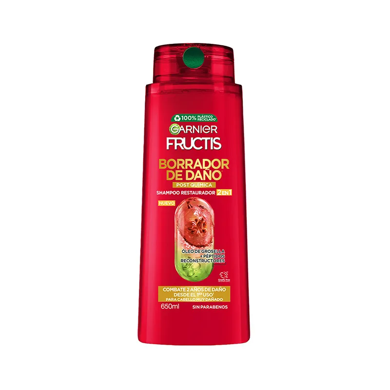 shampoo borrador de daño fructis - cont.650 ml