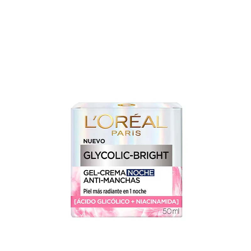 Gel Crema Noche Antimanchas Glycolic Loreal Paris - Cont. 50 ml