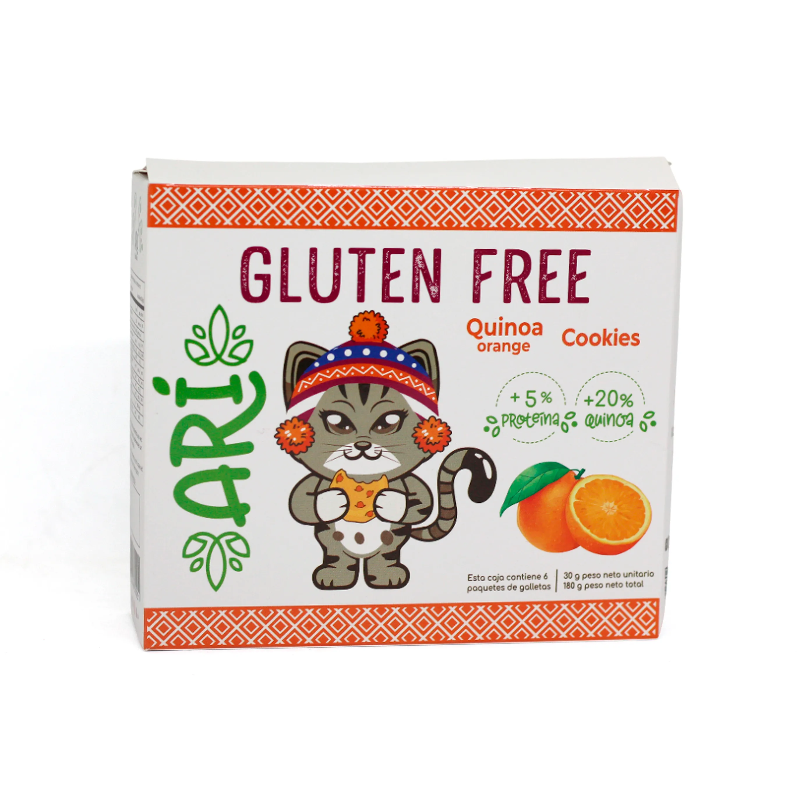 Galletitas De Quinoa Sabor Naranja Ari - Cont. 180 grs.