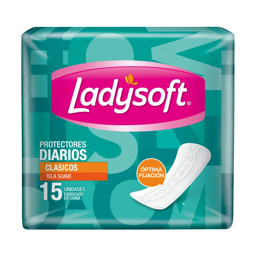Protectores Diarios Clasicos Ladysoft - Cont.15 unidades