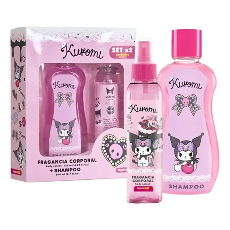 Set Kuromi Shampoo 200 mL + Body Splash 125 mL Algabo