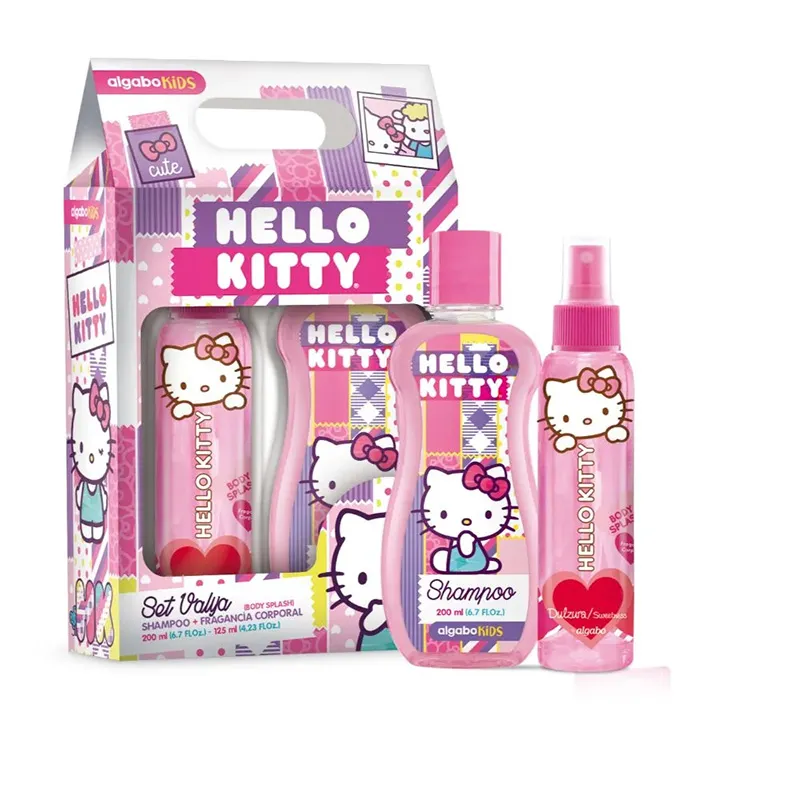 Set Hello kitty Shampoo 200 mL + Body Splash 125 mL Algabo