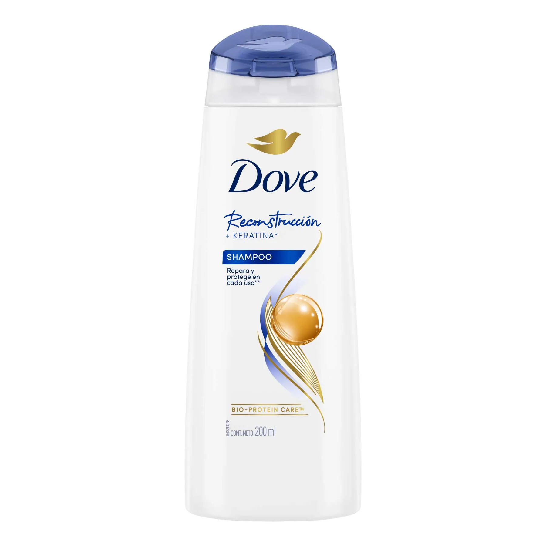 Shampoo Recostruccion + Keratina  Dove - Cont.200 mL