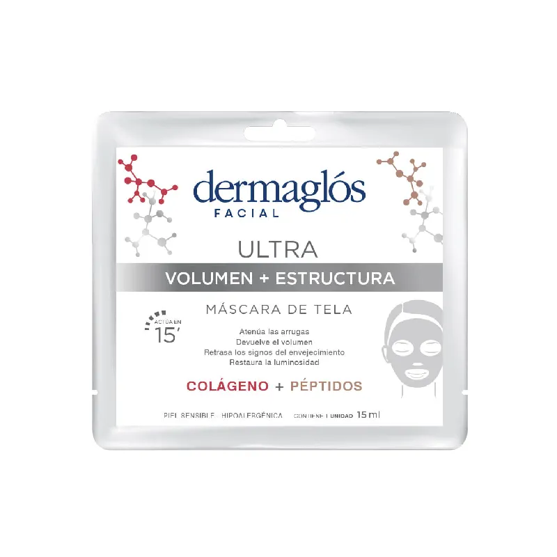 Mascara Facial Ultra Volumen + Estructura Dermaglos - Cont. 15 mL