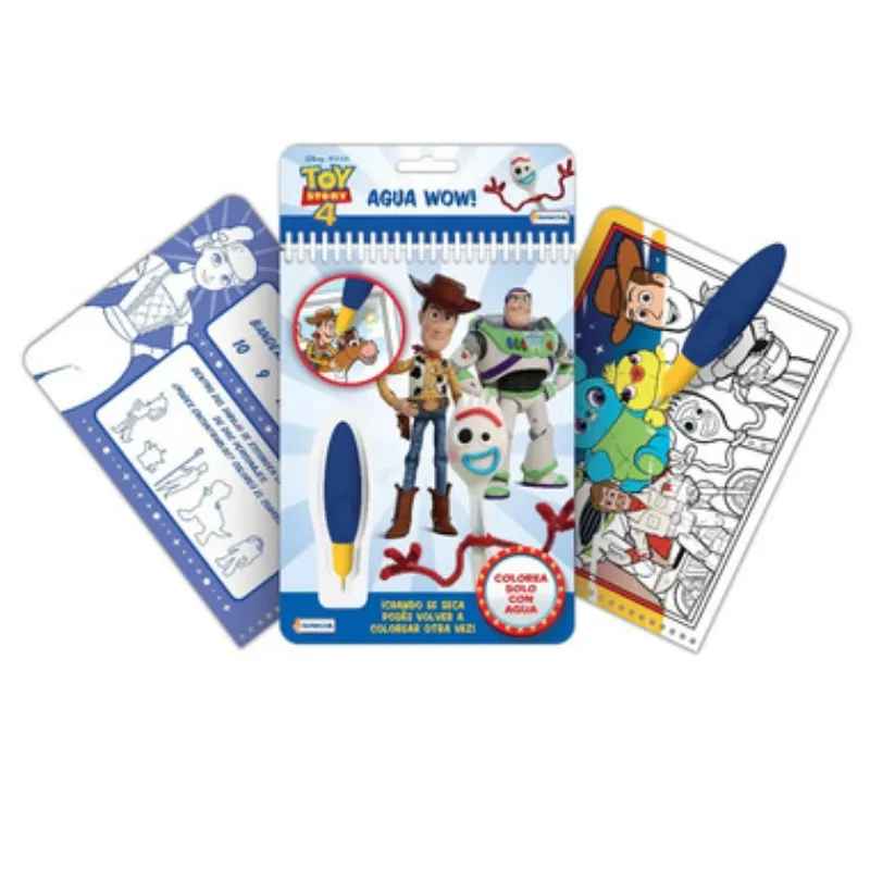 libro magico para pintar con agua toy story mooving
