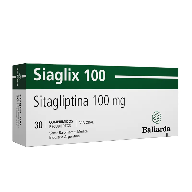 Siaglix Sitagliptina 100 mg - Cont. 30 Comprimidos Recubiertos