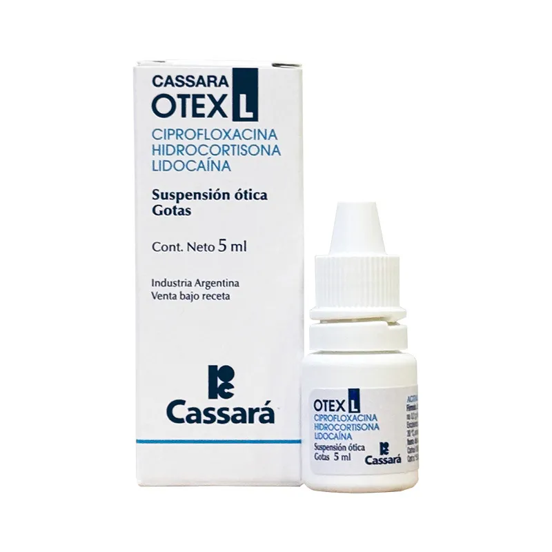 Otex L Ciprofloxacina Suspension Otica - Cont. 15 mL