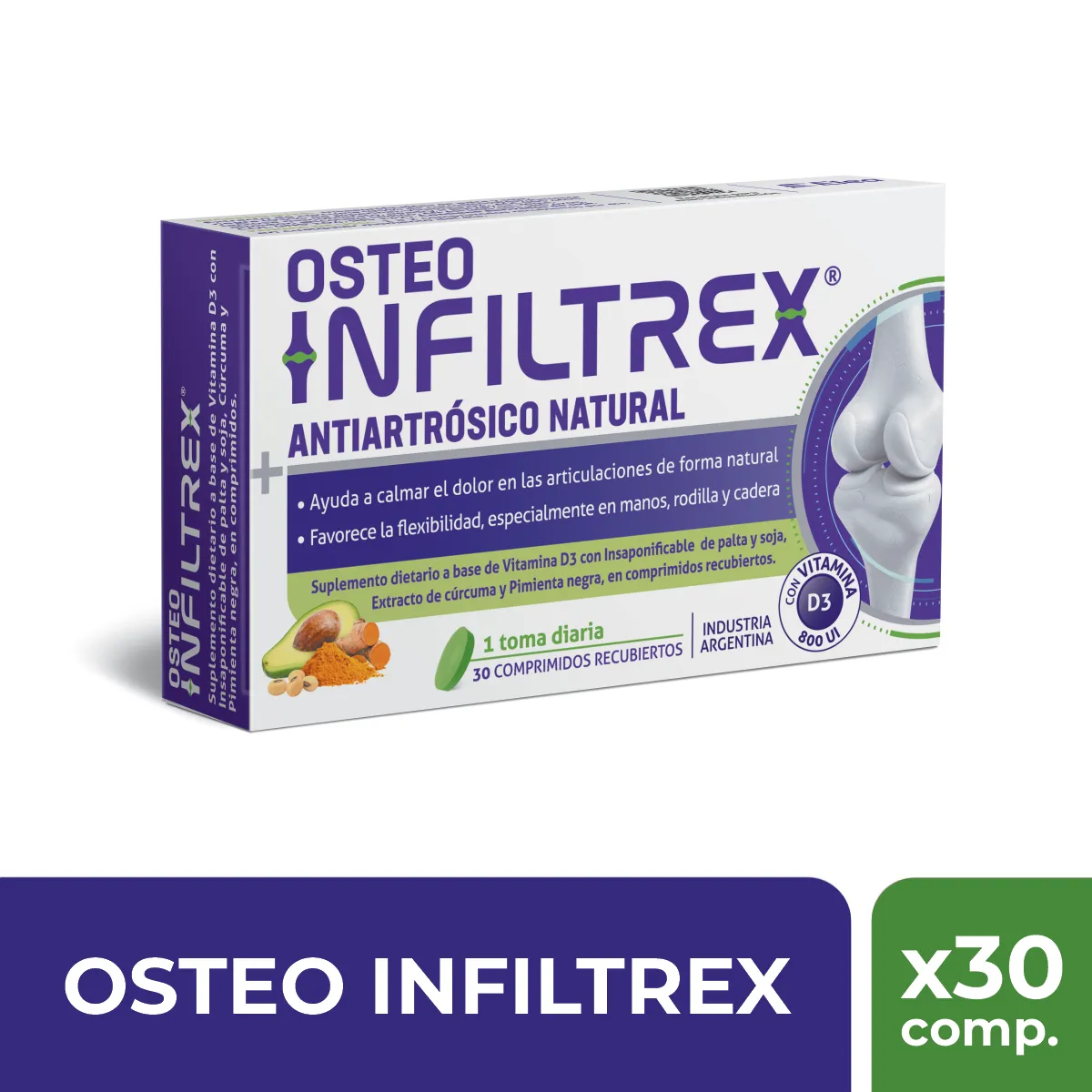 Infiltrex Osteo Vitamina D3 - Cont. 30 Comprimidos Recubiertos