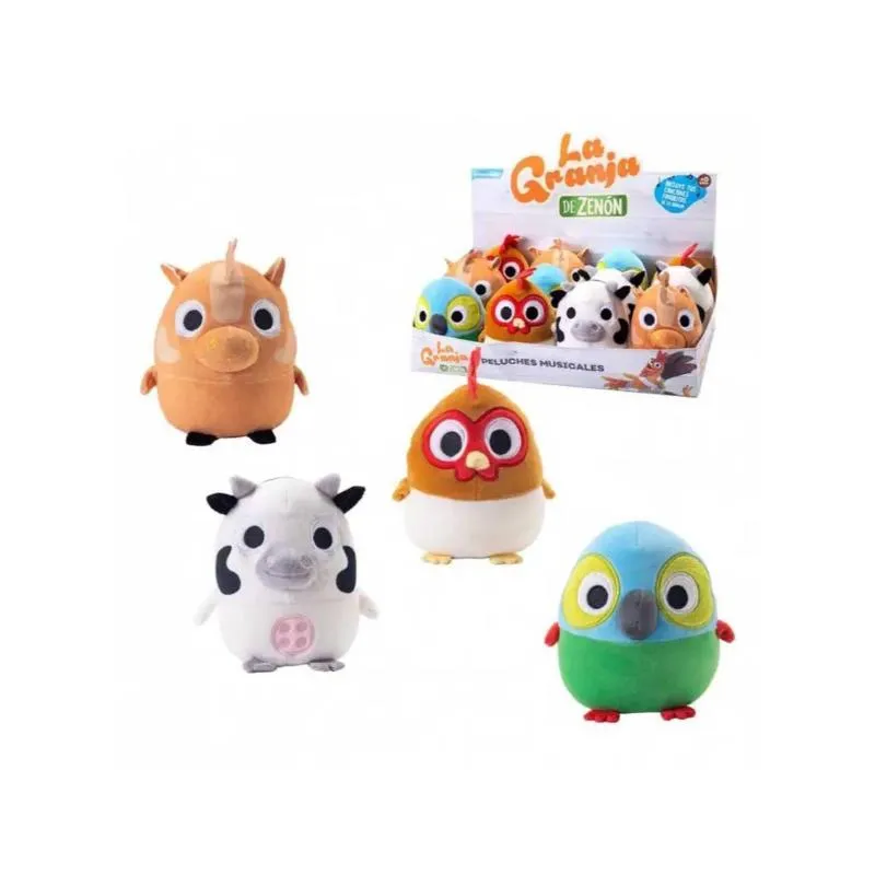 Peluches Musicales Surtidos La Granja de Zenon - Cont. 1 Unidad