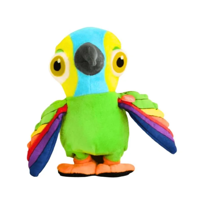 Peluche Lorito Pepe Interactivo 22 cm - 1 Unidad
