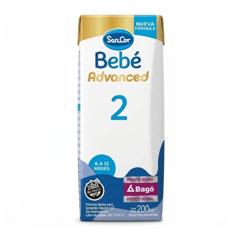 Bebé 2 Sancor Advanced Liquido - Cont. 200 mL