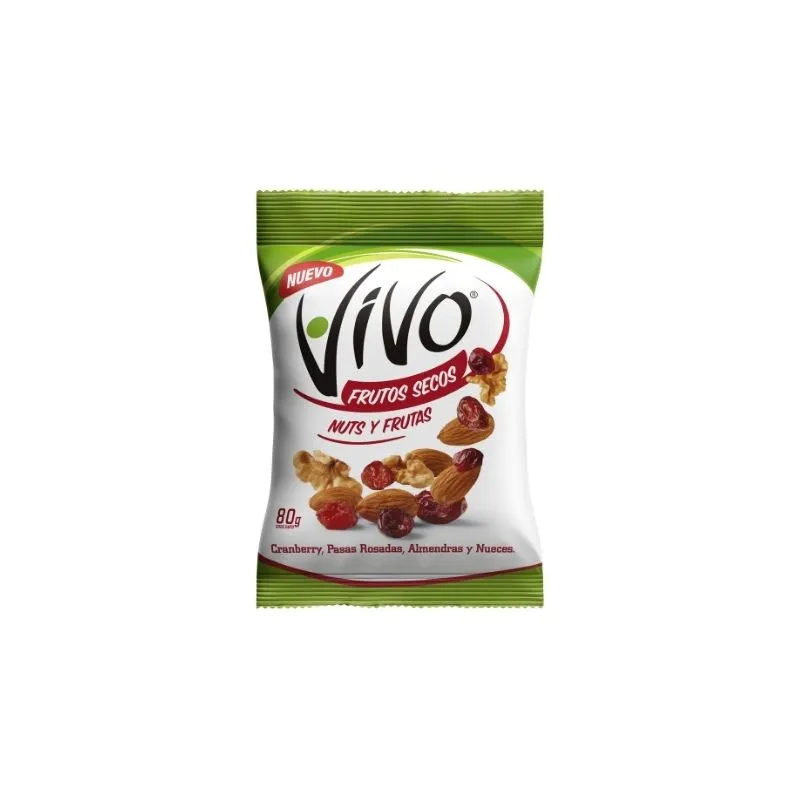 Frutos Secos Nuts y Frutas Vivo - Cont.80 gr