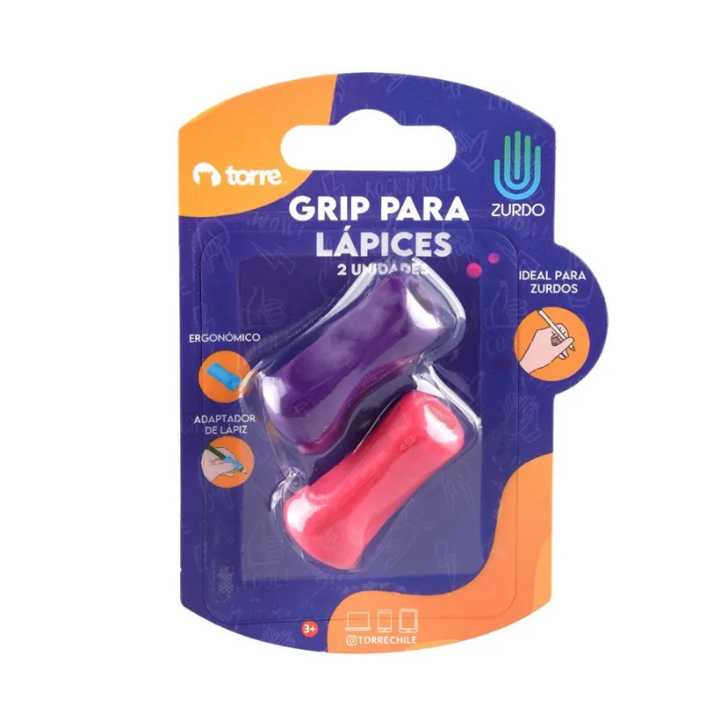 Grip para Lápices Zurdo Torre - Cont.2 unidades