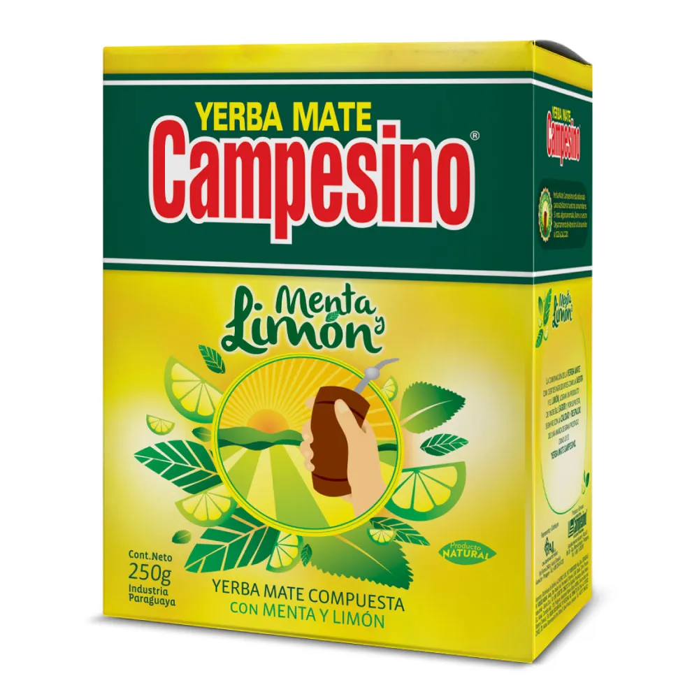 Yerba Mate Menta Limon Campesino - Cont.250 gr