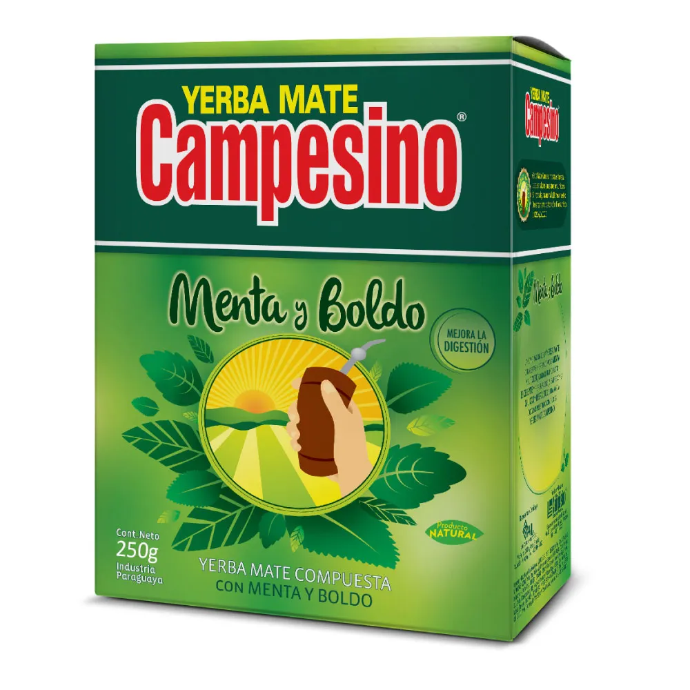 Yerba Mate Menta y Boldo Campesino - Cont.250 gr
