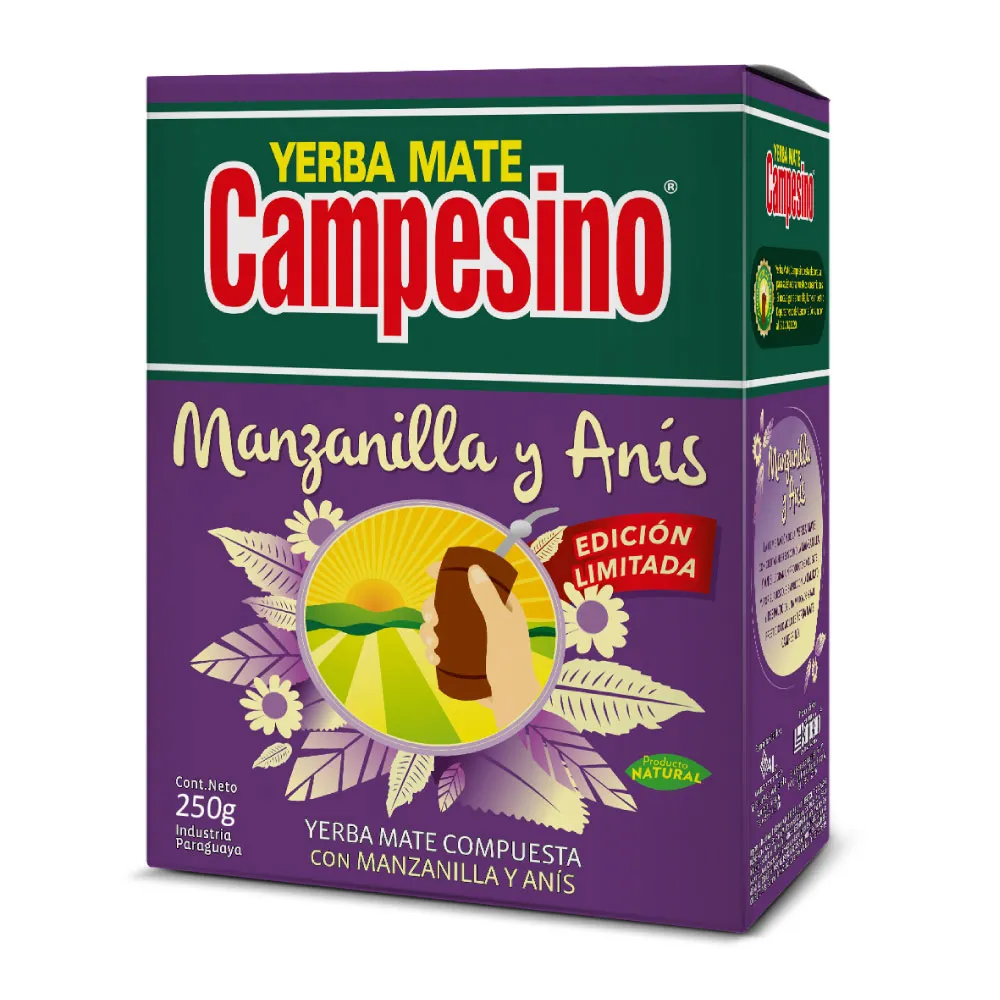 Yerba Mate Manzanilla y Anis Campesino - Cont.250 gr