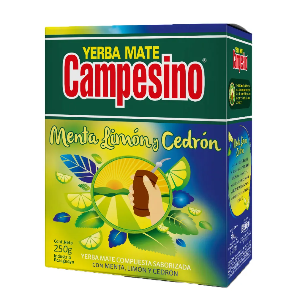 Yerba Mate Menta Limon y Cedron Campesino - Cont.250 gr