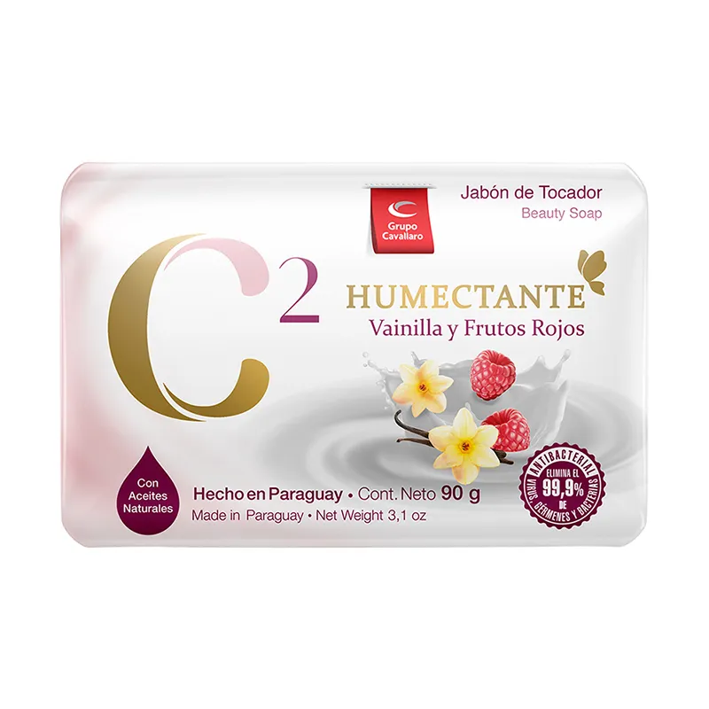Jabon de Tocador C2 Humectante Vainilla y Frutos Rojos - 90 gr