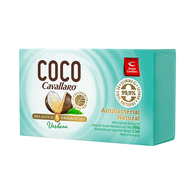 Jabon de Tocador Natural Coco Cavallaro Verbena - Cont. 100 gr