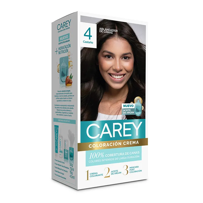 Coloración Crema Castaño Nro 4 Carey