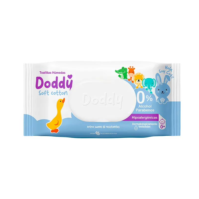 Toallitas Humedas Soft Cotton Doddy - Cont.96 unidades
