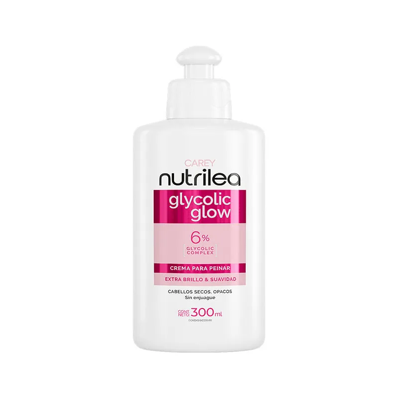 Crema de Peinar Glycolic Glow Nutrilea Carey - Cont. 300 mL