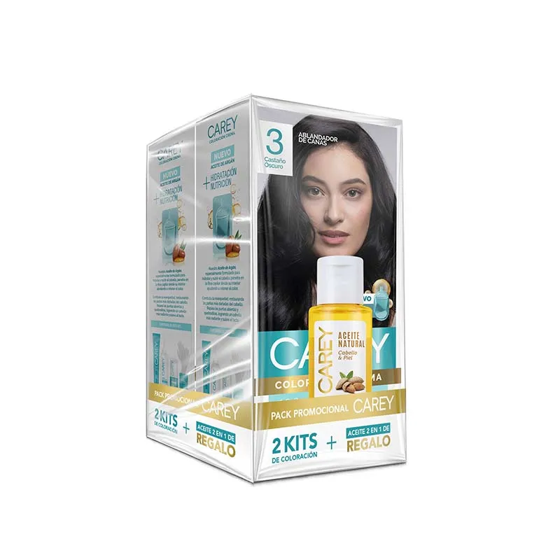 Pack Promocional Castaño Oscuro N°3 Carey