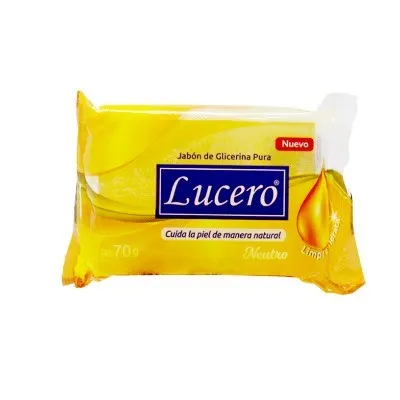 Jabon de Glicerina Pura Neutro Lucero - Cont.70 gr
