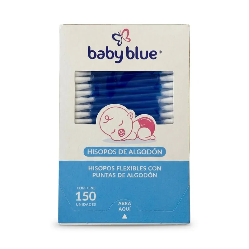 Hisopos Baby Blue - Cont. 150 Unidades