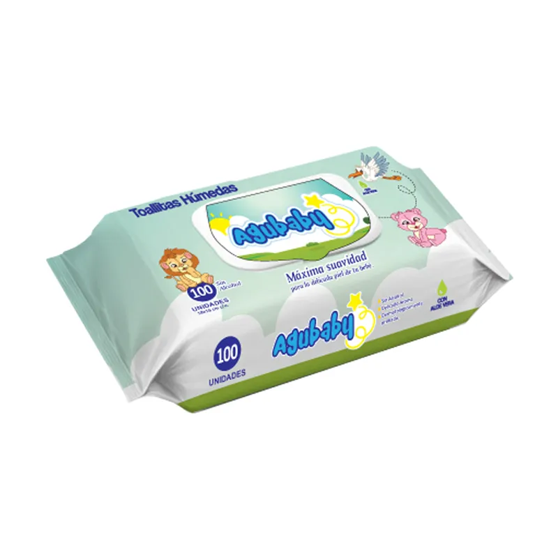 Toallitas húmedas máxima suavidad Agubaby - Cont. 100 unidades