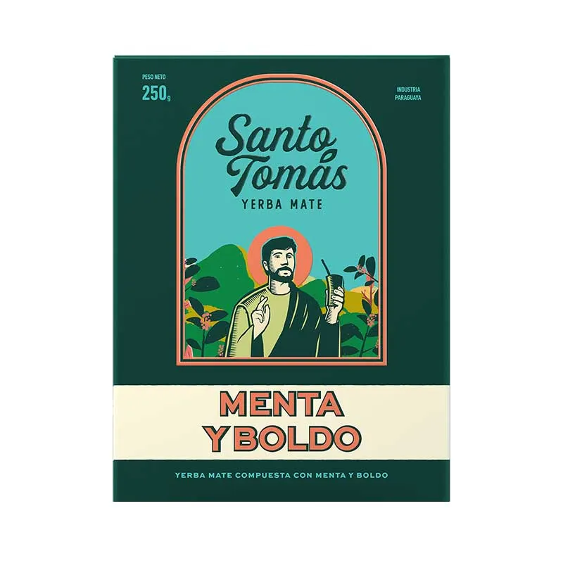 Yerba Mate Menta y Boldo Santo Tomas - Cont.250 gr