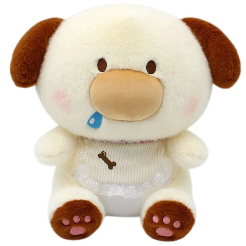 Peluche Perrito Con Babero 30 cm - 1 Unidad
