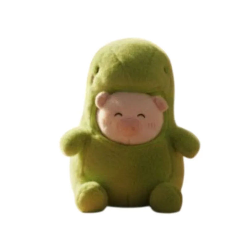 Peluche Dino Con Chancho - 1 Unidad