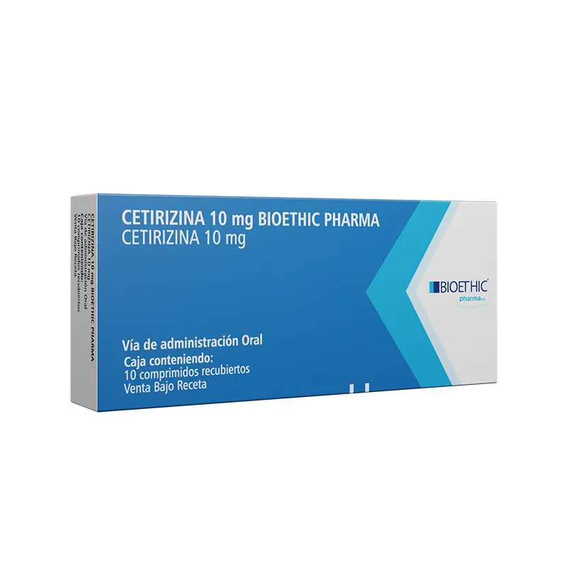 Cetirizina 10 mg Bioethic Pharma - Cont. 10 Comprimidos Recubiertos
