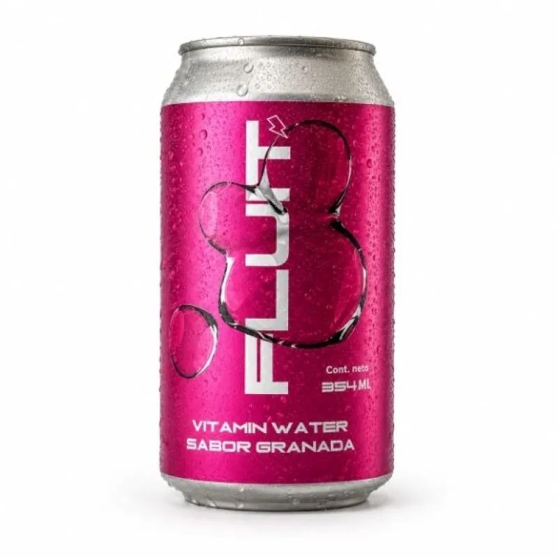 bebida analcohólica vitaminada sabor granada fluit energy - cont. 354 ml