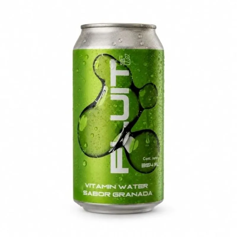 bebida analcohólica vitaminada sabor granada fluit detox - cont. 354 ml