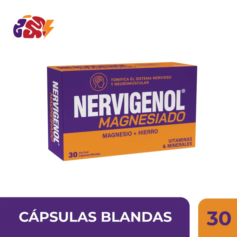 Nervigenol Magnesiado - Caja de 30 cápsulas blandas