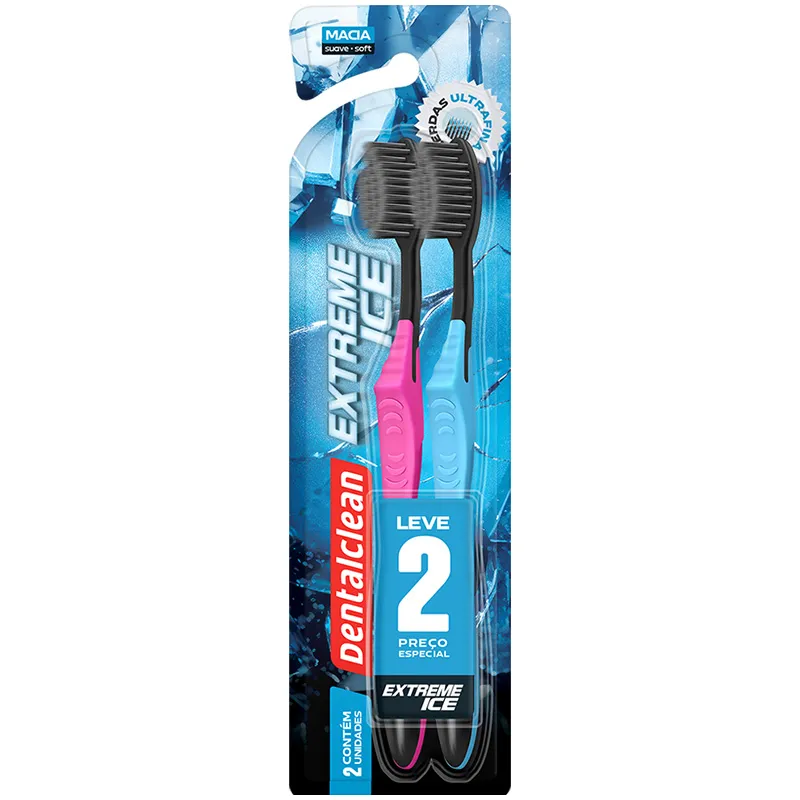 Cepillo Dental Extreme Ice Suave Dentalclean - Cont- 2 Unidades