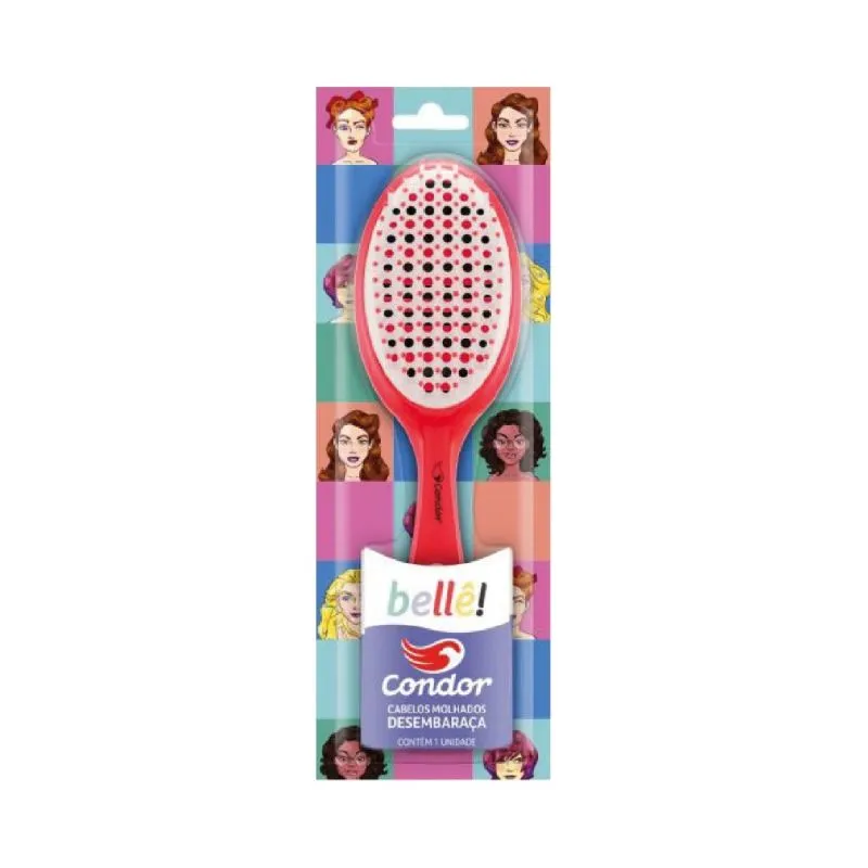 Cepillo para Cabello Oval Belle Condor - 1 Unidad