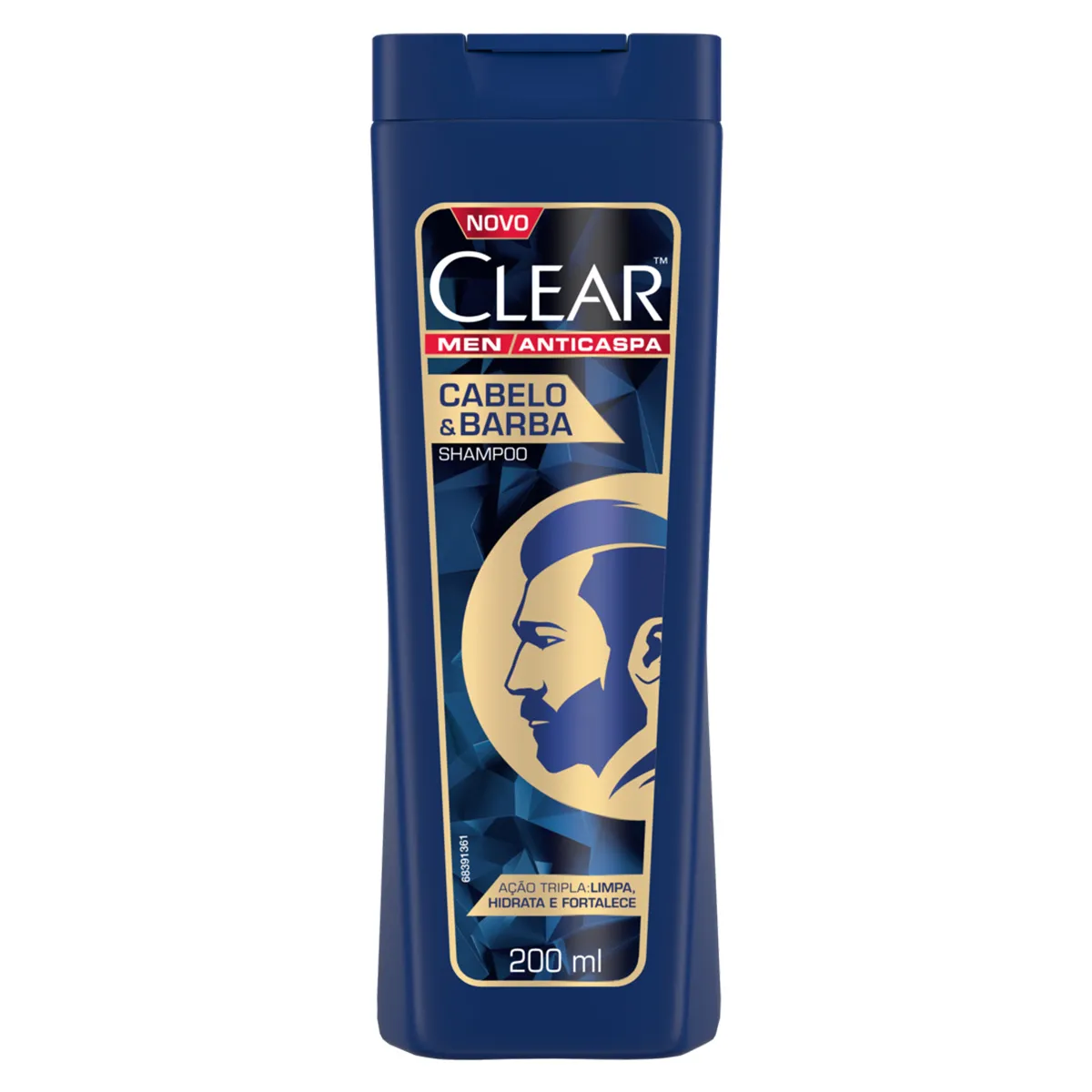 Shampoo Para Cabello y Barba Clear Men - Cont.200ml
