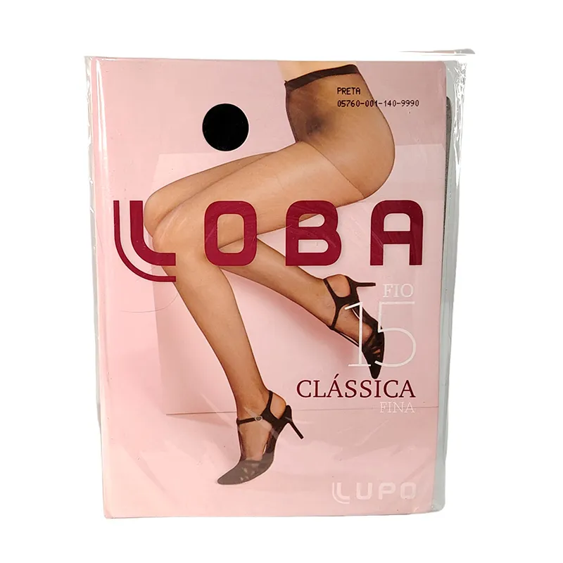 Media Fina Clásica Negro G Loba Lupo - Cont. 1 unidad