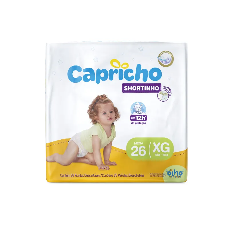pañales capricho shortinho xg - cont. 26 unidades