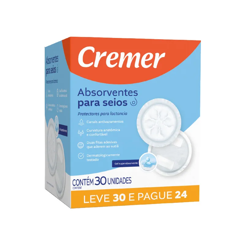 Protector para Lactancia Cremer - Cont. 15 Pares.
