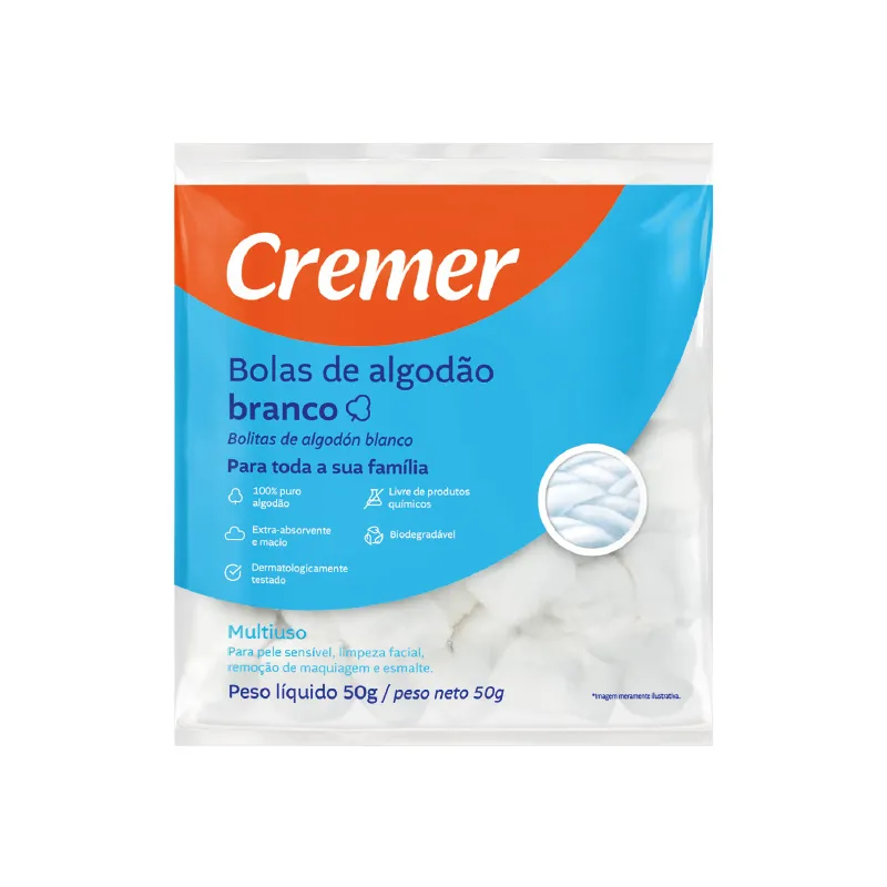 Bolas de Algodón Cremer - Cont.50 gr