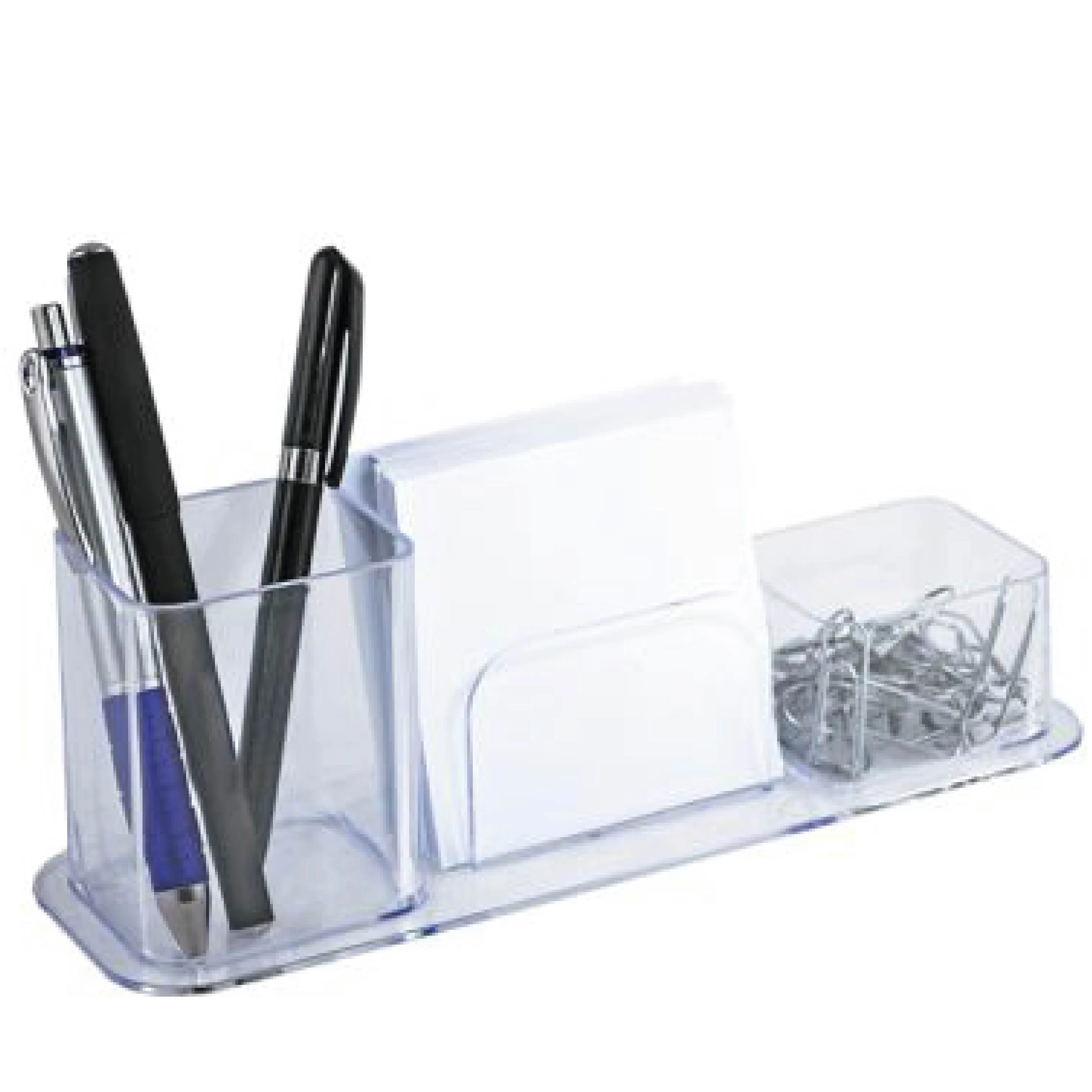 Porta Lapices, Clips y Membretes Cristal Dello