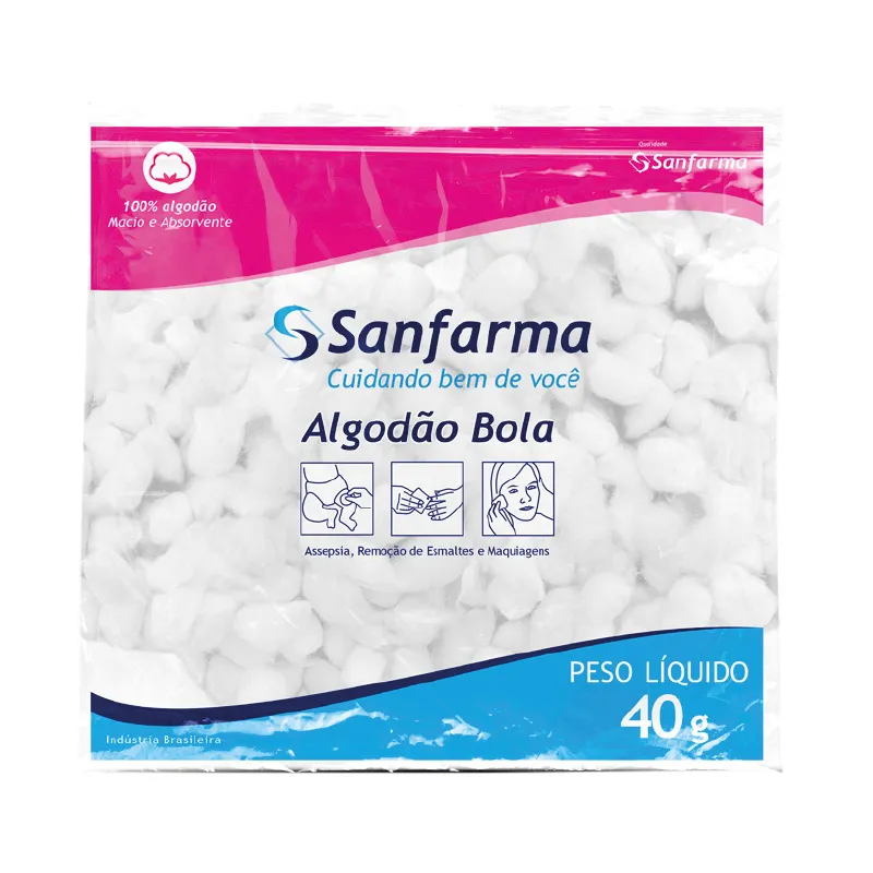Algodon en Bolitas Sanfarma - Cont. 40 gr