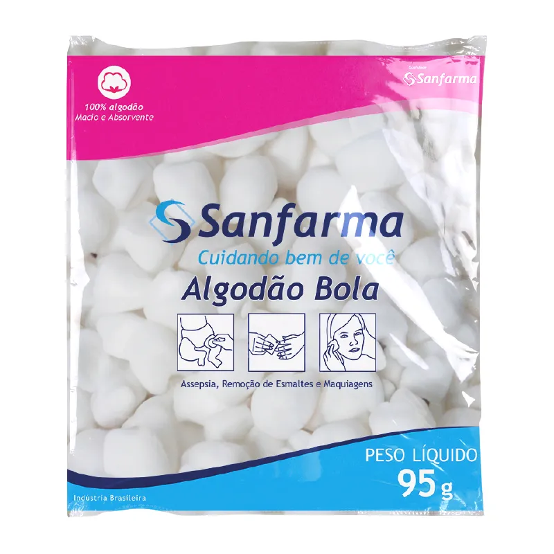 Algodon en Bolitas Sanfarma - Cont. 95 gr